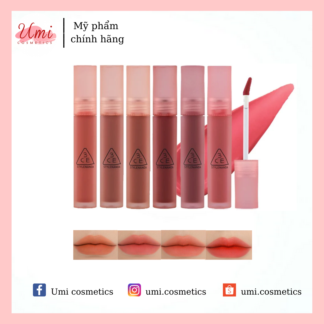 Son kem lì 3ce mềm mịn lâu trôi blur water.