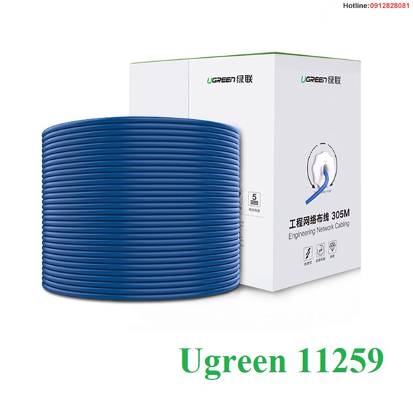 Cáp mạng utp cat6 dài 305m ugreen 11259 23awg cao cấp