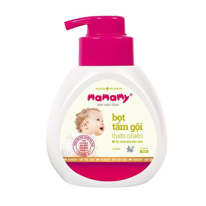 Bọt tắm gội mamamy 400ml