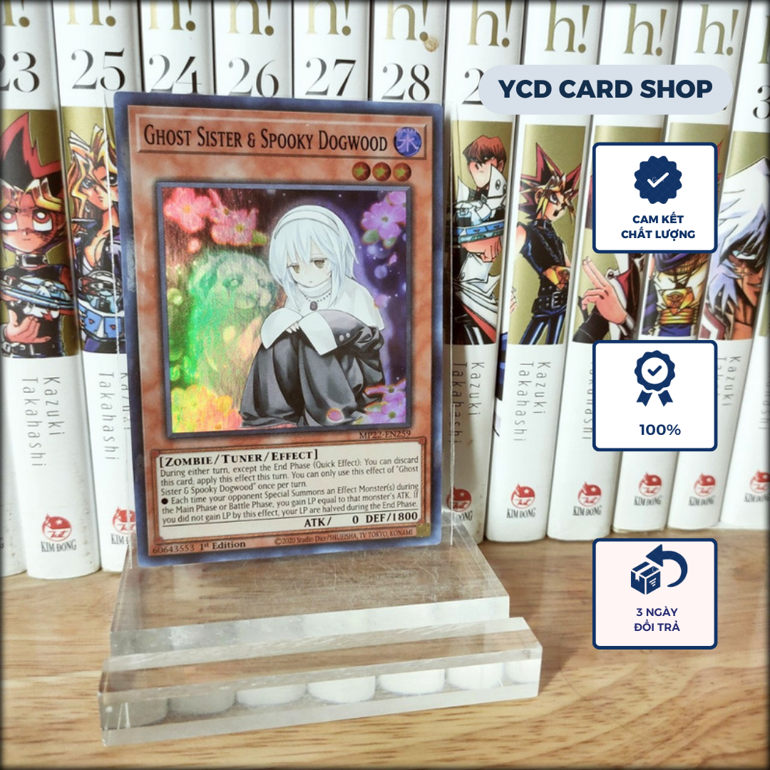 Thẻ bài yugioh chính hãng Ghost Sister & Spooky Dogwood – Super Rare