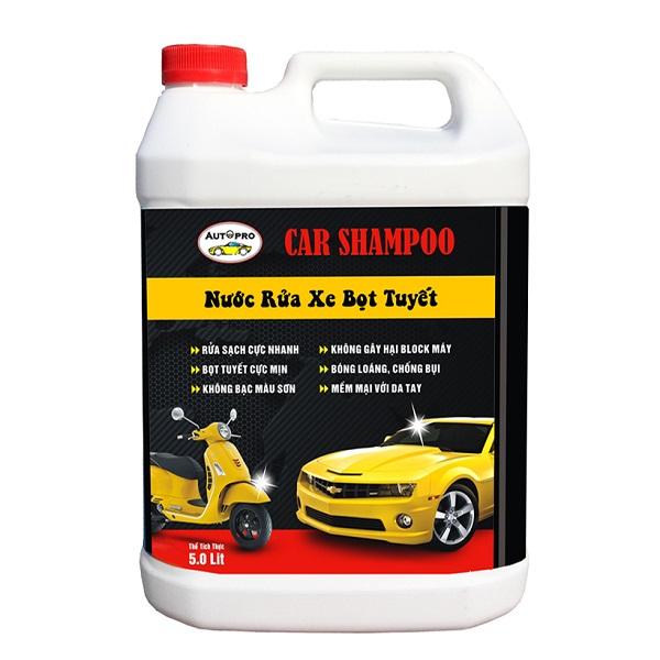 Nước rửa xe ô tô xe máy bọt tuyết chuyên dụng Car Shampoo 5L KL465