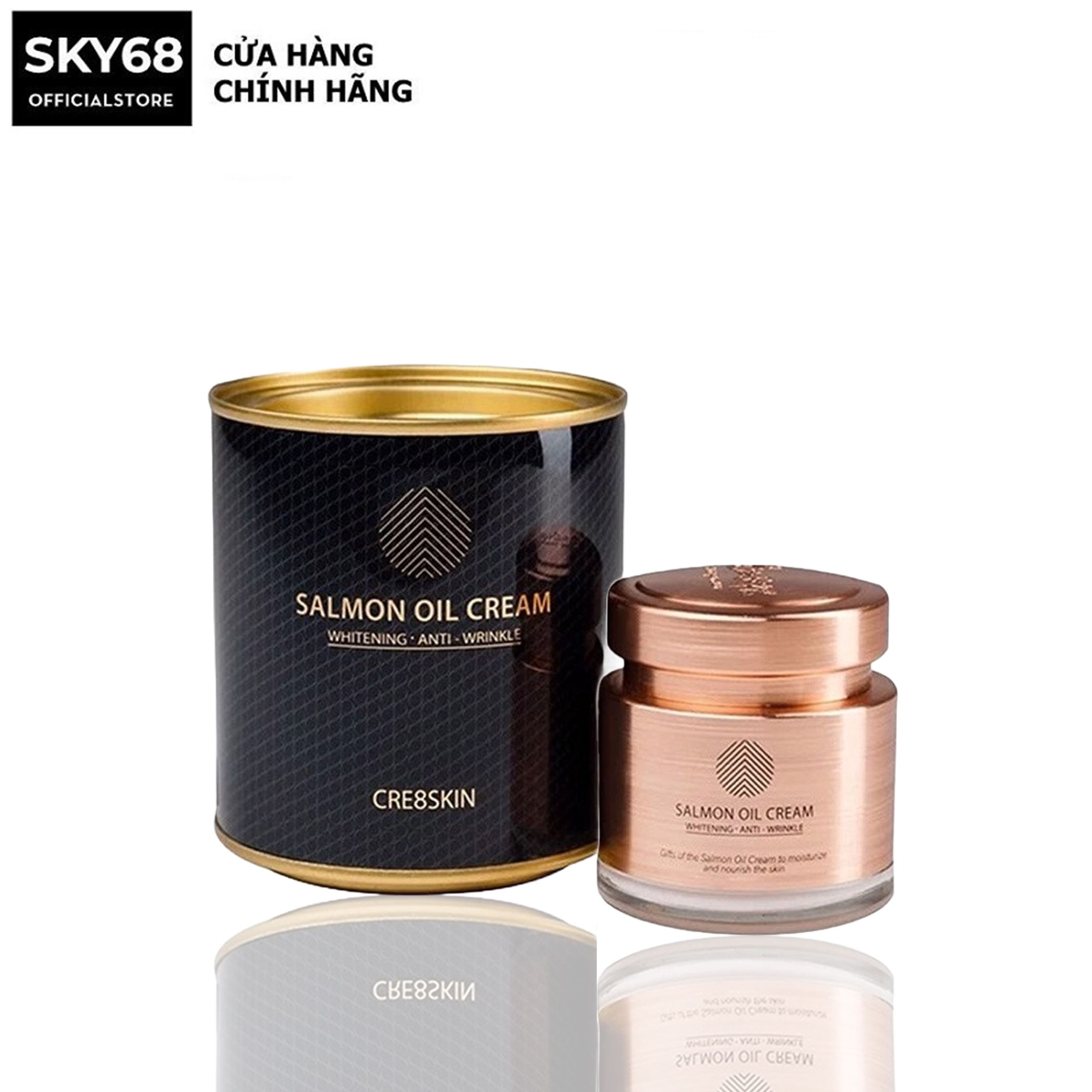  Kem Dưỡng Trắng Da Chiết Xuất Cá Hồi Salmon Oil Cream Cre8Skin 80g 