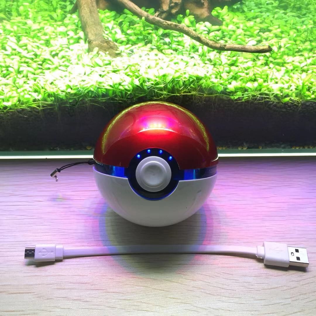 ngân hàng điệnChính hãng Pokeball sạc kho báu sáng tạo tạo tạo tác bé pikachu điện thoại di động dễ thương phim hoạt hình 10000 mAh