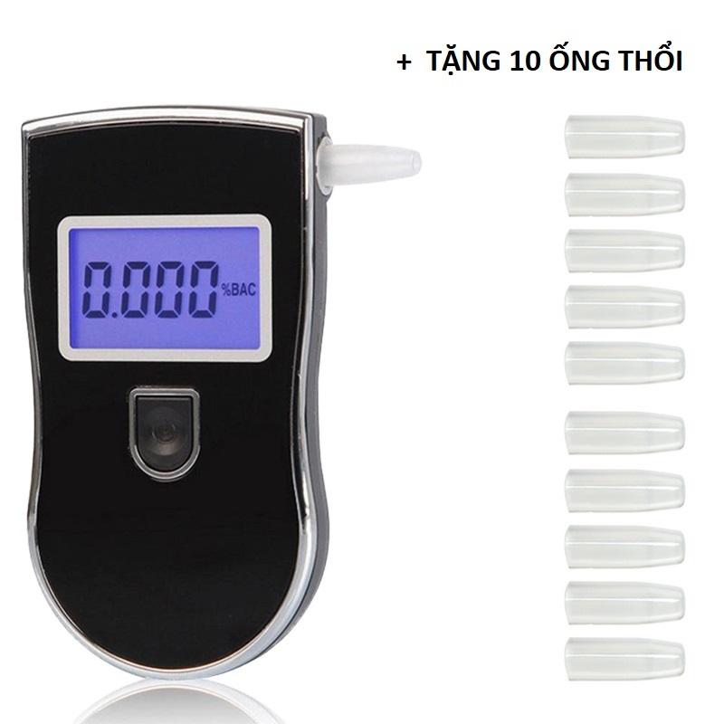 Máy đo nồng độ cồn AT- 818+ Tặng 10 ống thổi chính xác tuyệt đối sai số 0.001%