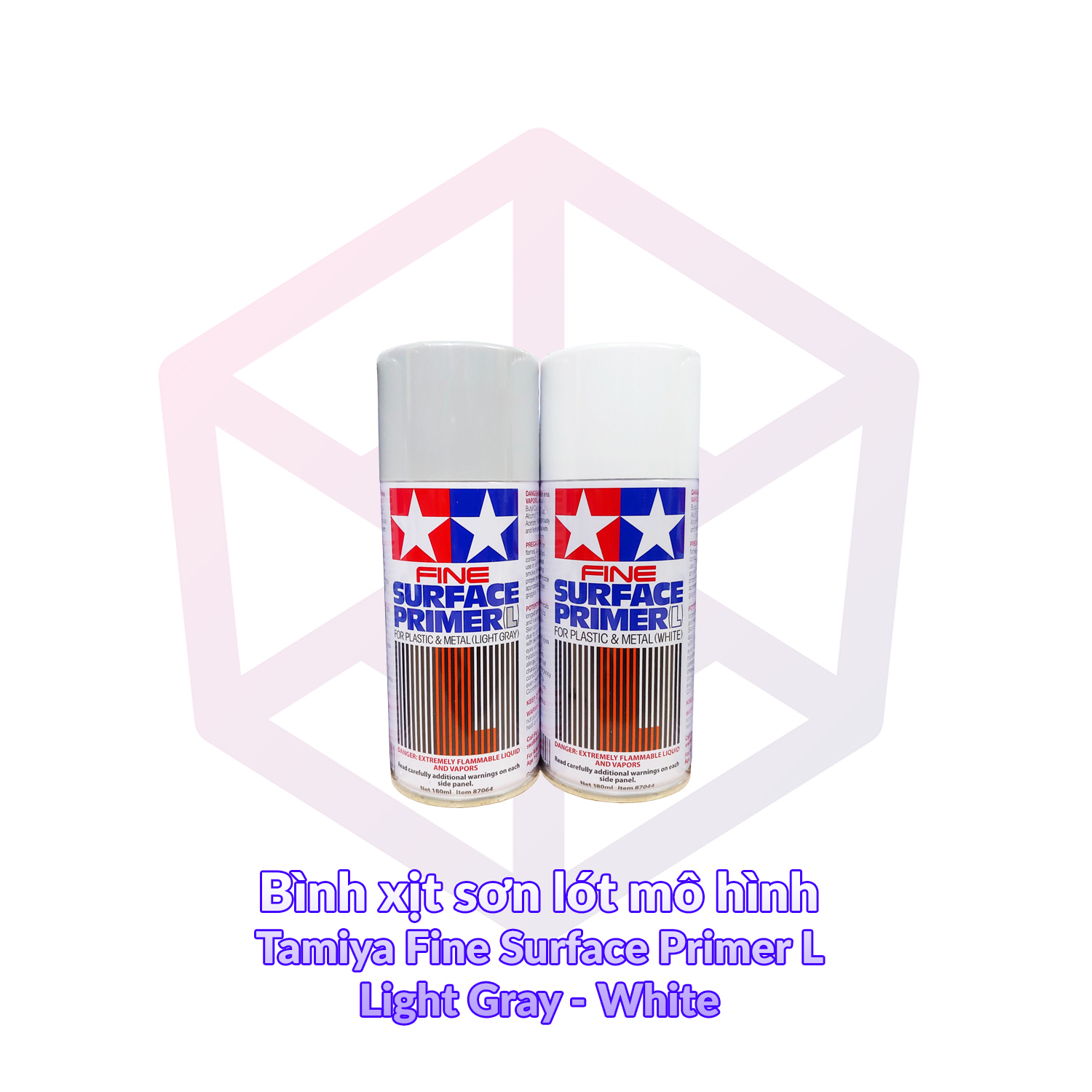 [7-11/12 VOUCHER 8%]Bình xịt Sơn lót Tamiya Fine Surface Primer L White Light Gray 87044 87064 – Dung dịch [TAM] [SMH]
