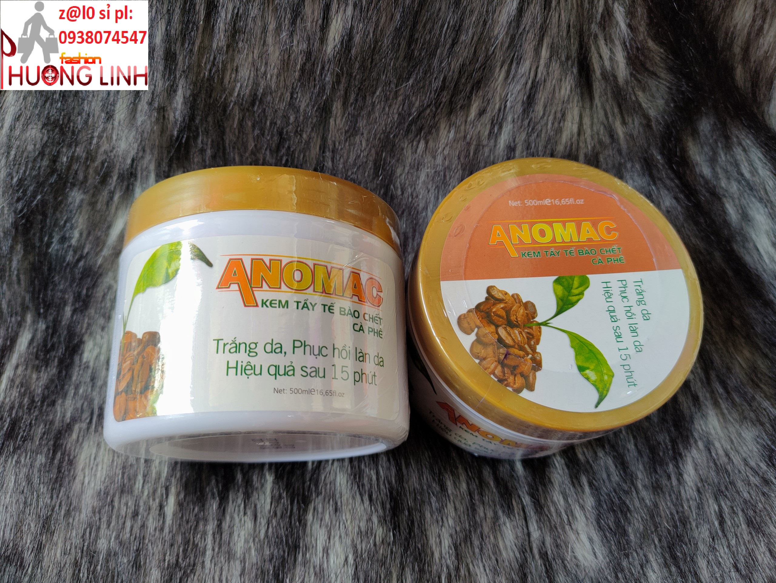 Kem tẩy tế bào chết Anomac cafe 500g