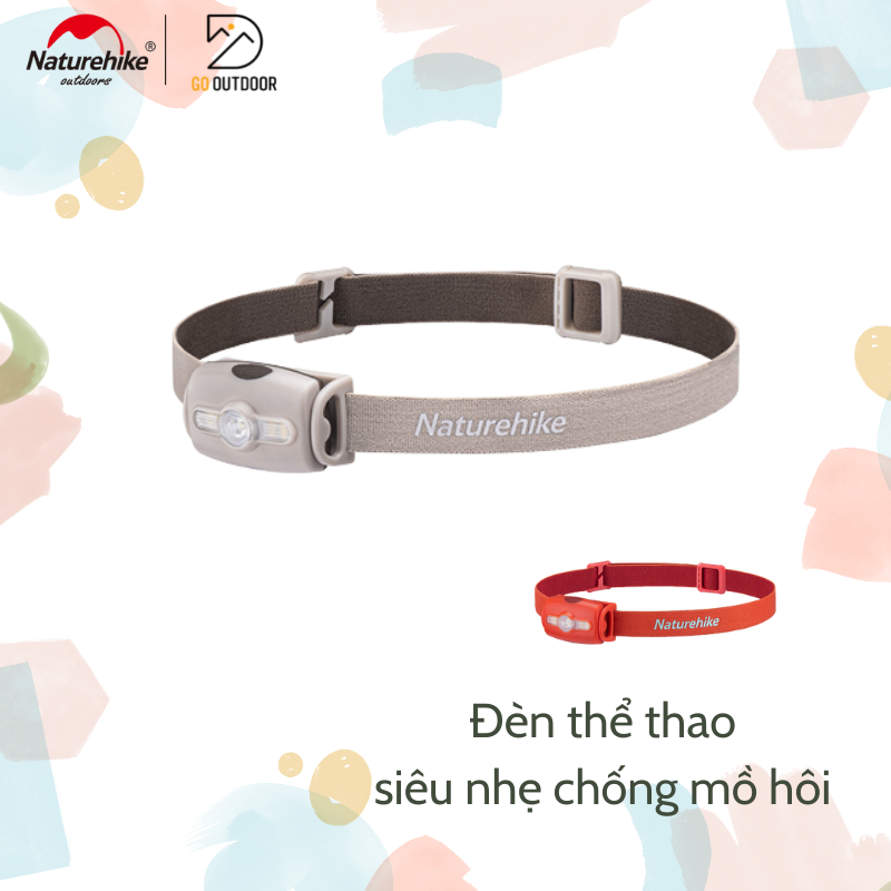Đèn pin đội đầu dã ngoại thể thao naturehike nh18t005-f- đi outdoor