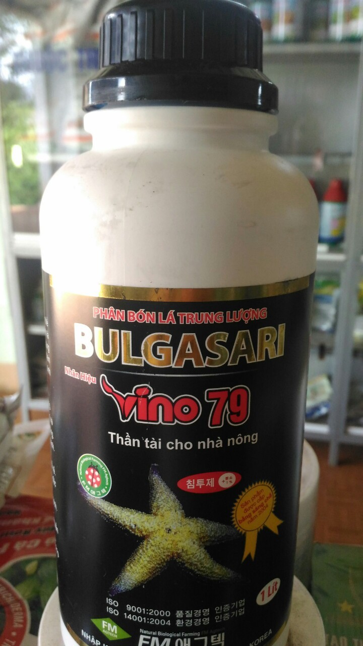 Phân bón lá thần tài nhà nông giúp tăng khản năng thụ phấn, lớn trái, cây xanh dày lá, bền cây - Vino 79 1L - thụ phấn, lớn trái, cây xanh dày lá, bền cây