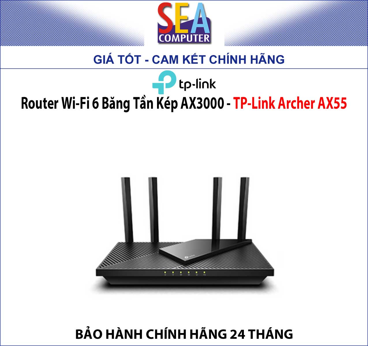 TP-Link Router Wi-Fi 6 Gigabit AX3000 - Archer AX55