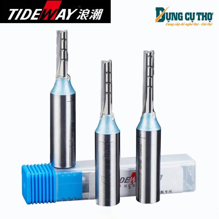 Mũi cắt cnc 3 cánh tideway cốt 12,7mm - mũi soi gỗ - dụng cụ thợ