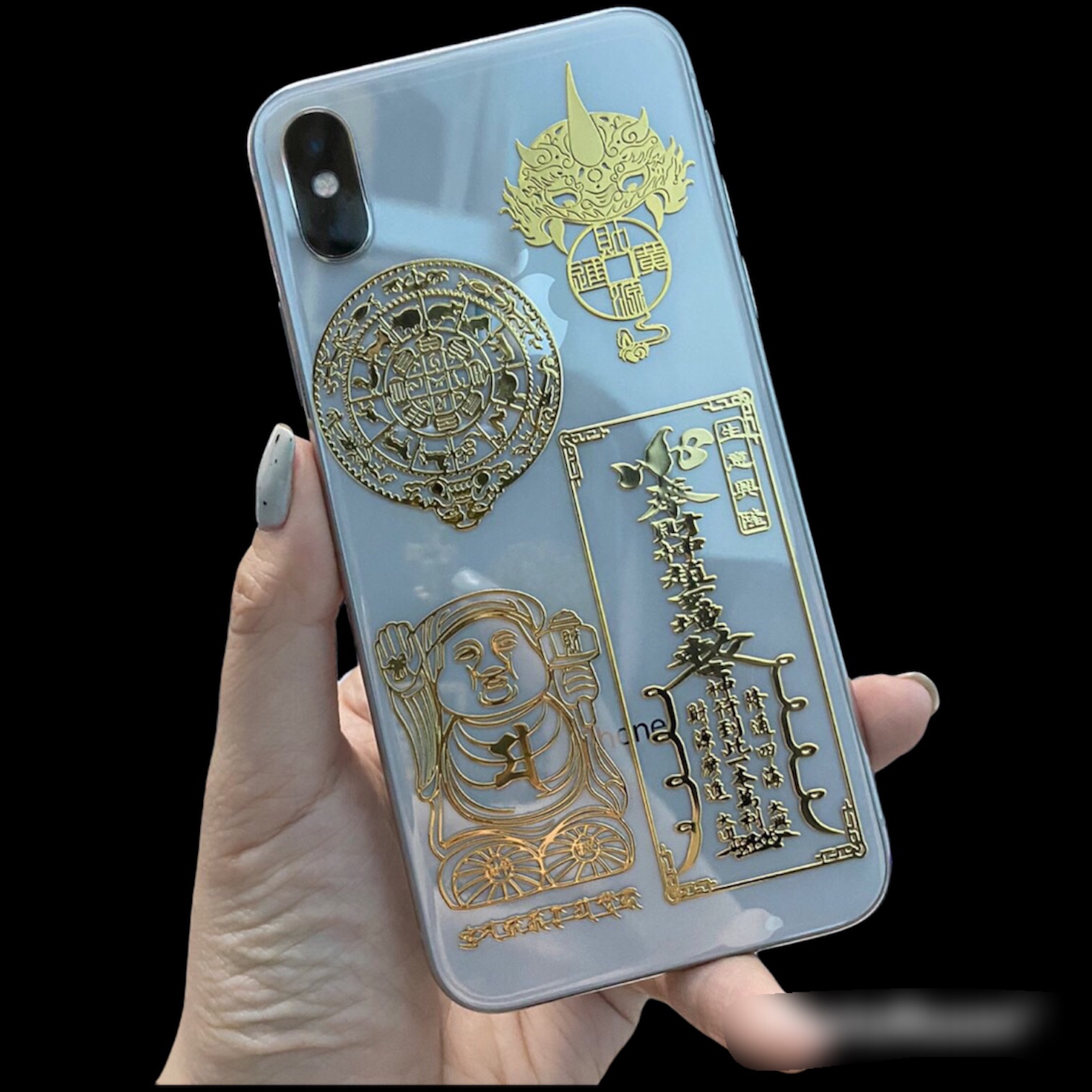 [Đã Khai Quang] Bộ Combo 4 Linh Phù Tài Lộc Cải Vận May Mắn( Thần Tài Giữ Của - Mua May Bán Đắt - Tiền Vào Như Nước - Chuyển vận 12 Con Giáp) dán điện thoại , laptop, nhà cửa, xe,.,.