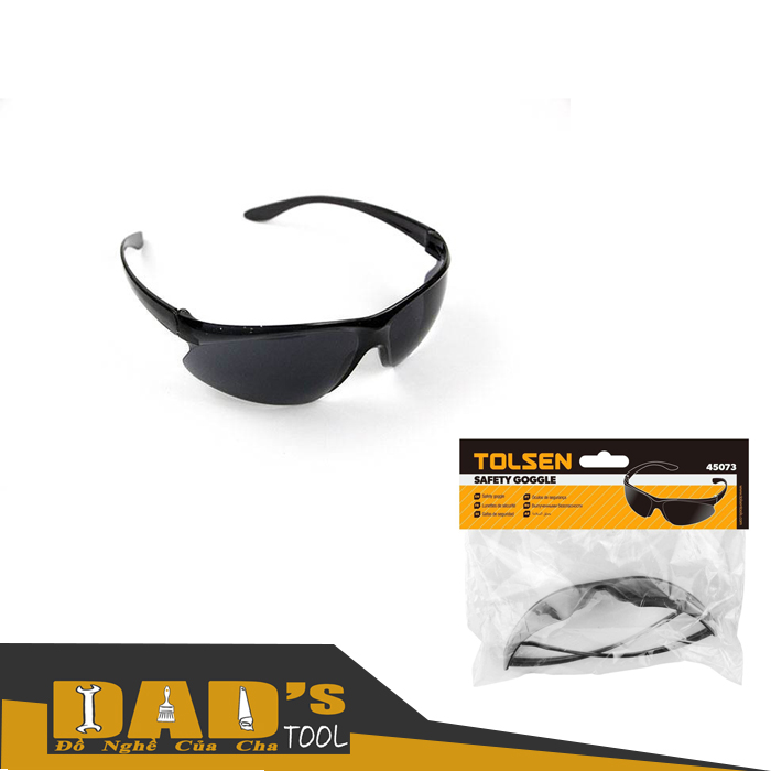 Kính bảo hộ nhựa đen - tolsen 45073