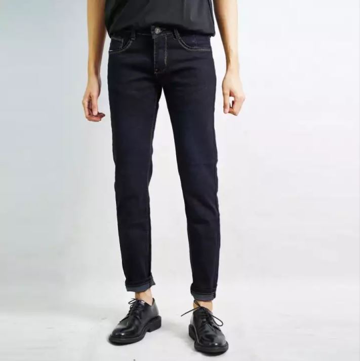 [XẢ HÀNG NGHỈ BÁN] Quần jean nam kiểu Hàn skinny trơn J1-Đen