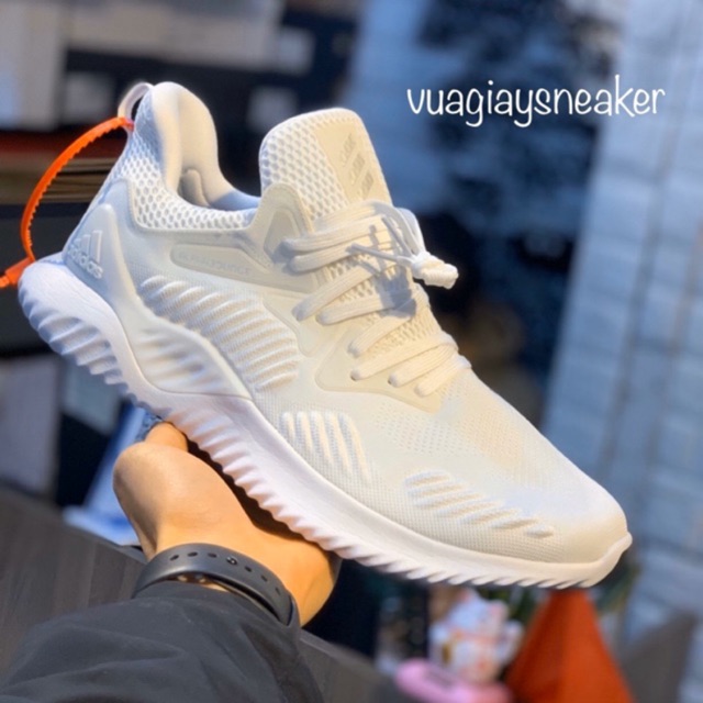 Giày alpha bounce trắng full