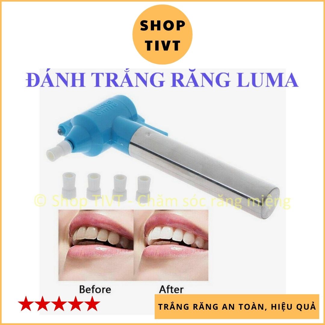 Máy tẩy vết ố, màu tối trên răng, máy đánh trắng răng Luma, đánh bóng răng theo cách truyền thống, không hóa chất-TIVT