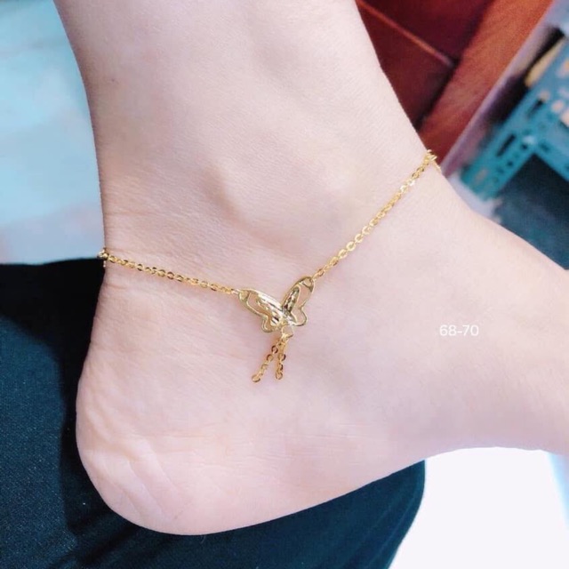 Lắc chân vàng tây cao cấp,có giấy của tiệm vàng