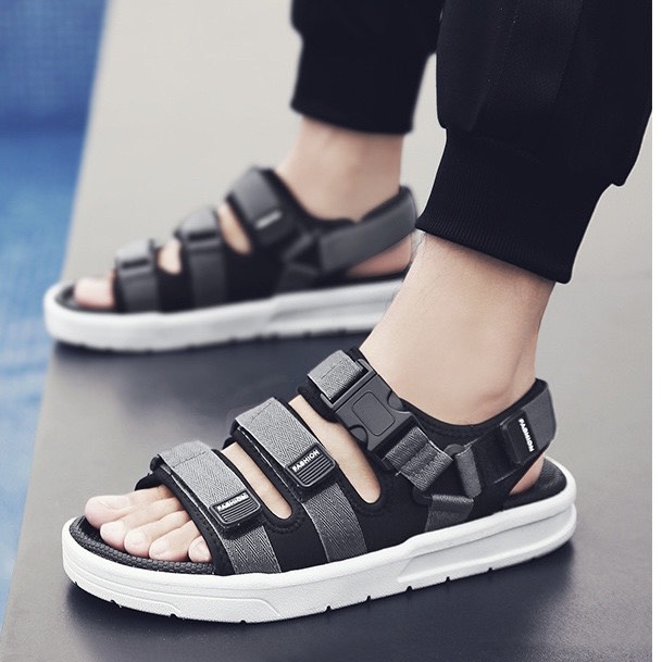 Dép sandal nam và nữ - quai hậu nữ nam 3Q Bấm Fashion