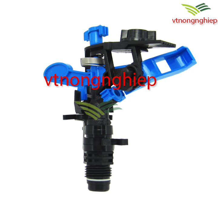 5 béc tưới cây bb-914, béc tưới cánh đập chỉnh góc ren 21mm + 5 nối ren 21mm ống pvc