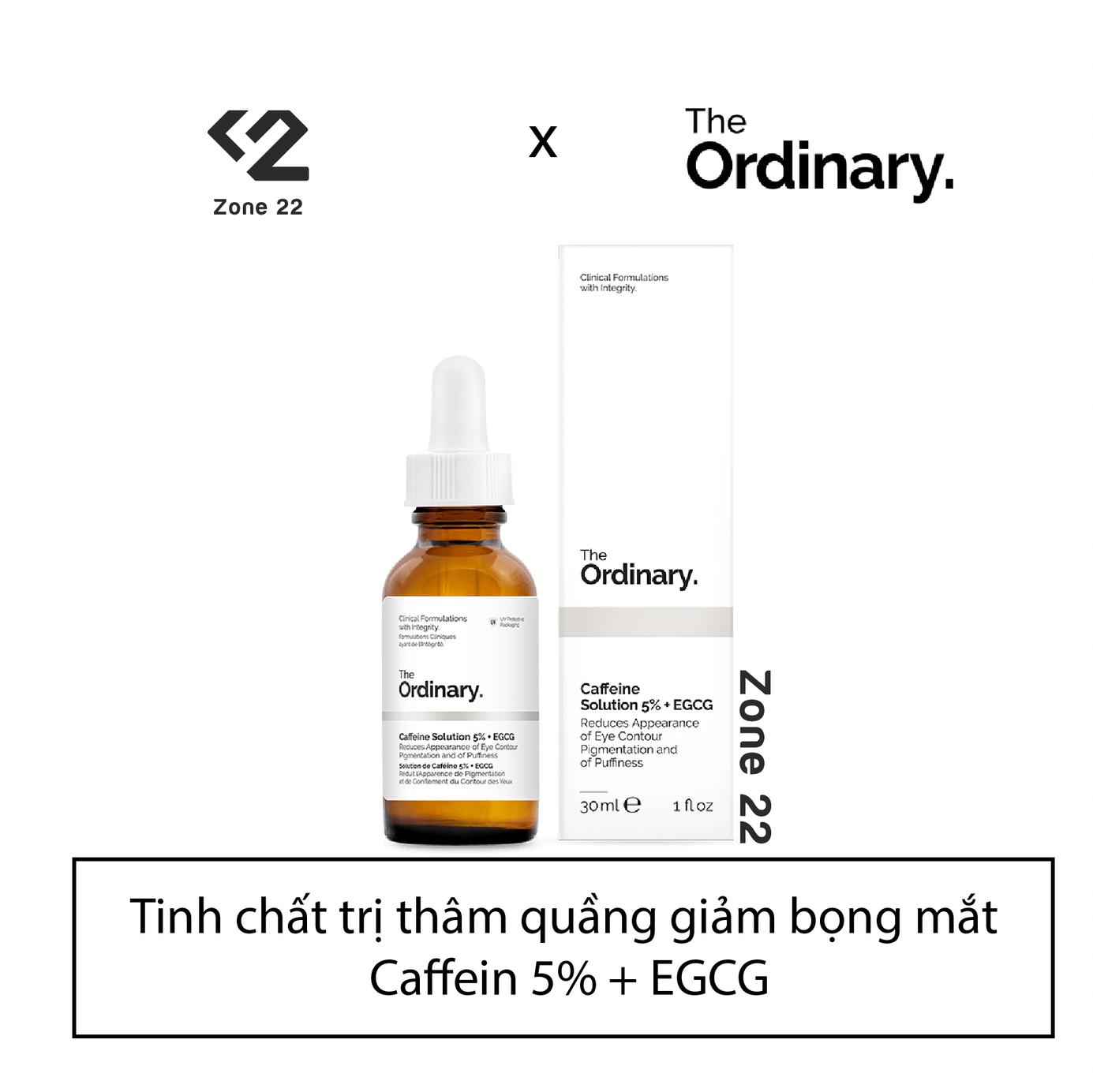[HCM][ZONE 22] Serum giảm thâm quầng mắt The Ordinary - Caffeine Solution 5% + EGCG