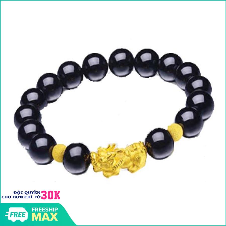 Vòng Tay Phong Thủy/ Vòng đeo tay tỳ hưu, phong thủy mang lại may mắn tài lộc (Đen)