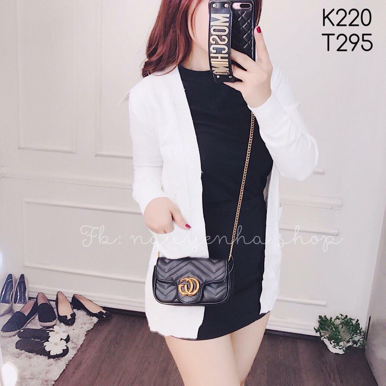 Áo khoác len dáng dài siêu xinh