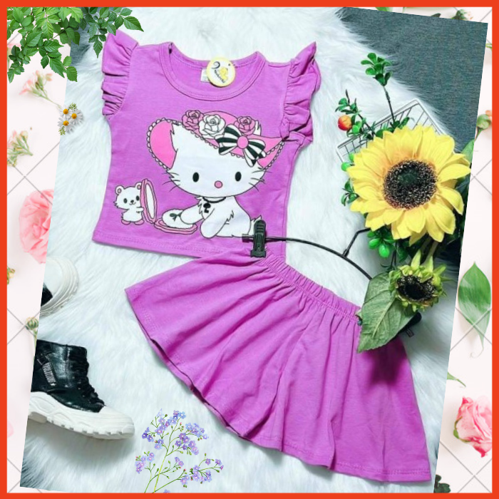 [Nhập RS0822 giảm 30k cho đơn 99k]Đồ Bộ Bé Gái Size10kg-23kg Thun Cotton Co Giãn 4 Chiều Mềm Mại Mát Hút Mồ Hôi-1519 - 3