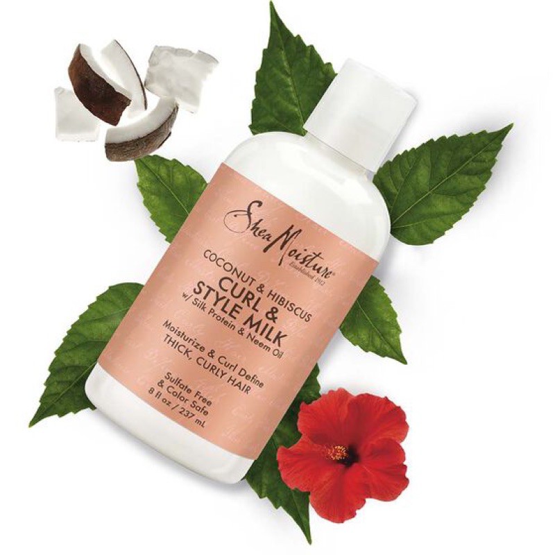 Sữa Dưỡng Shea Moisture Curl Style Milk Giữ Nếp Tóc Uốn 237Ml