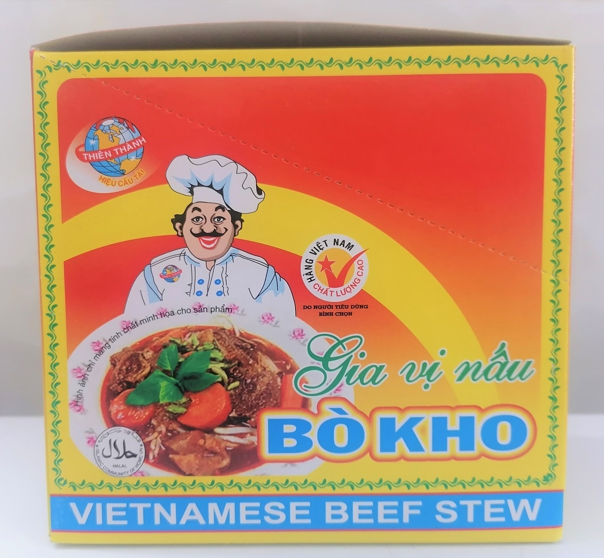 Hộp 500g BỘT GIA VỊ BÒ KHO THIÊN THÀNH Vietnamese Beef Stew HALAL