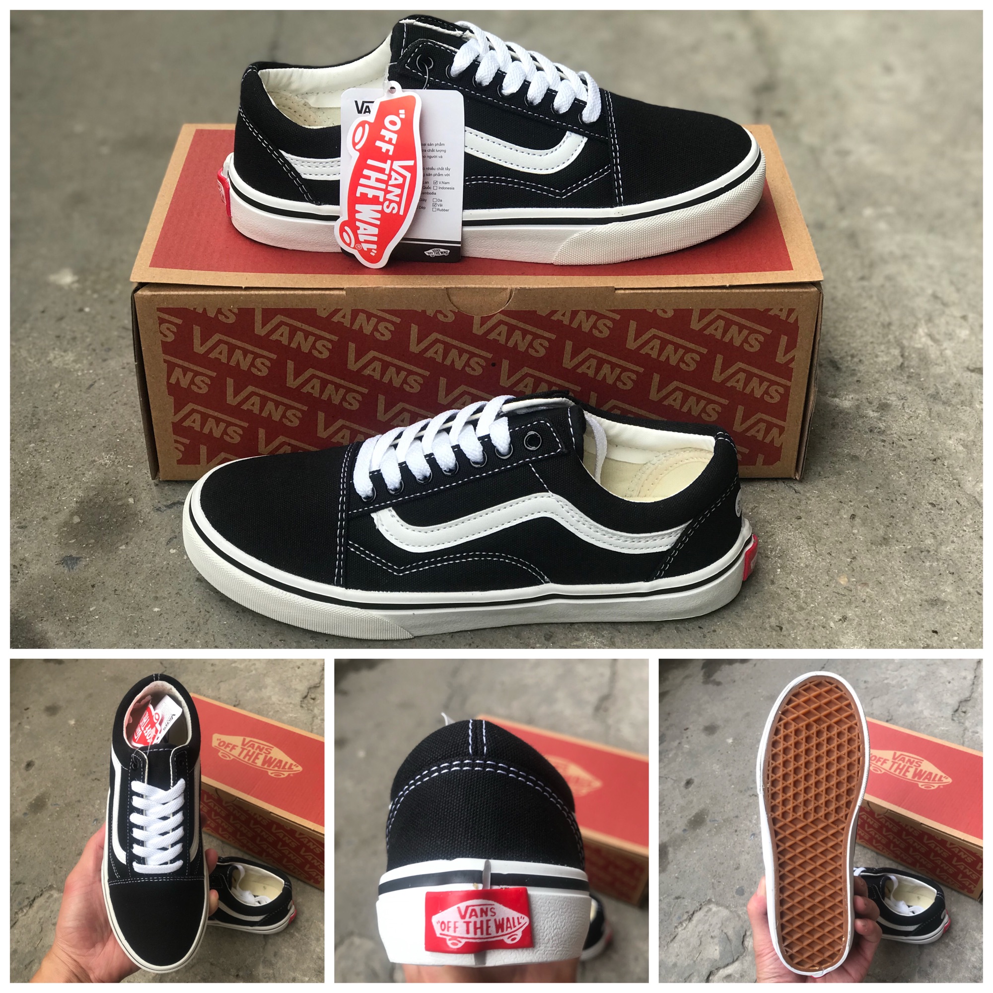 GIÀY VANS OLD ĐEN (Full box, tag)