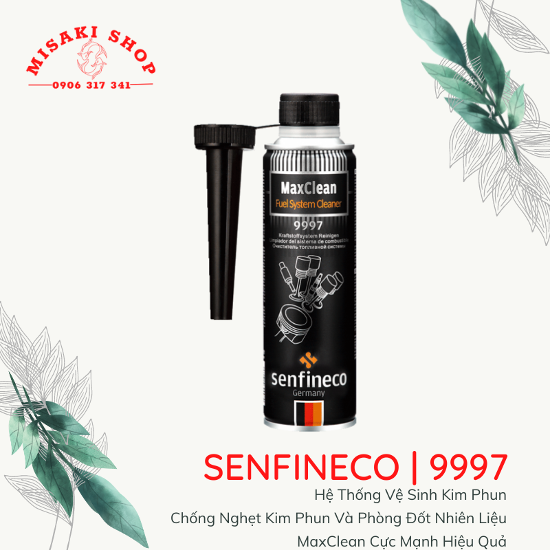 9997 SENFINECO 300ML Hệ Thống Vệ Sinh Kim Phun | Chống Nghẹt Kim Phun Và Phòng Đốt Nhiên Liệu MaxClean Cực Mạnh Hiệu Quả | MISAKISHOP