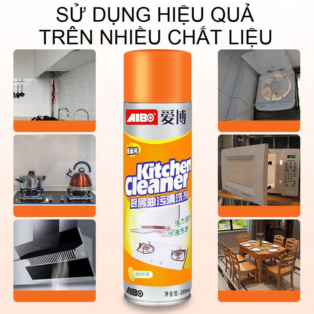 CHAI XỊT VỆ SINH NHÀ BẾP KITCHEN CLEANER, CHO NHÀ BẾP NHƯ MỚI
