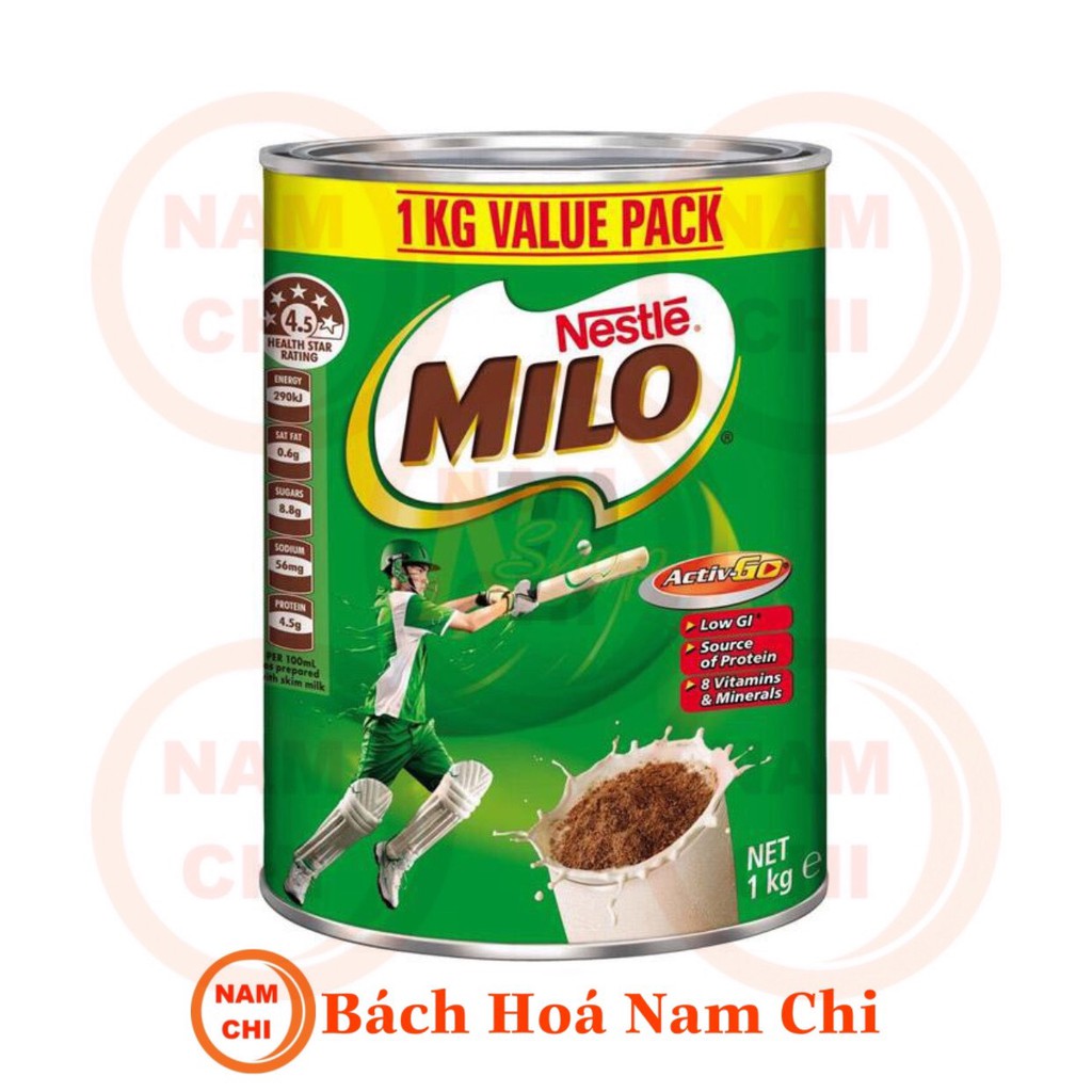 [DATE 01/2025] Milo Úc 1kg - Nhập Khẩu Chính Hãng