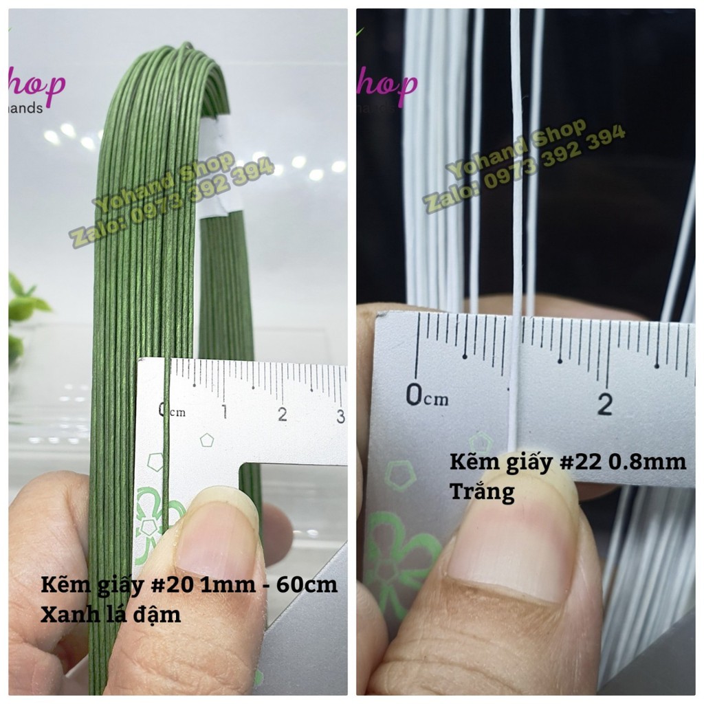 Kẽm giấy Thái size 20 làm hoa vải voan đẹp như thật