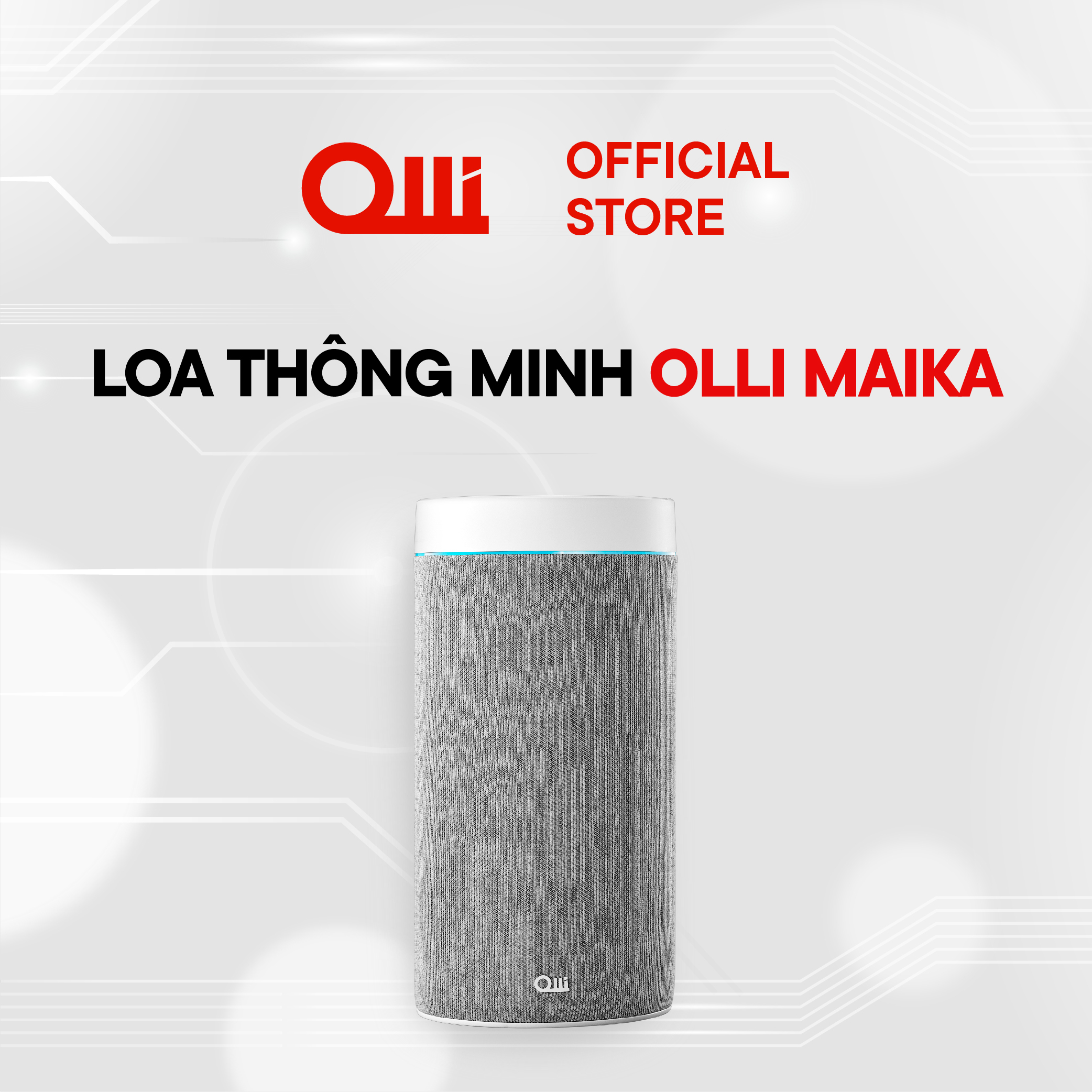 Loa thông minh OLLI MAIKA - Xám Thời Thượng