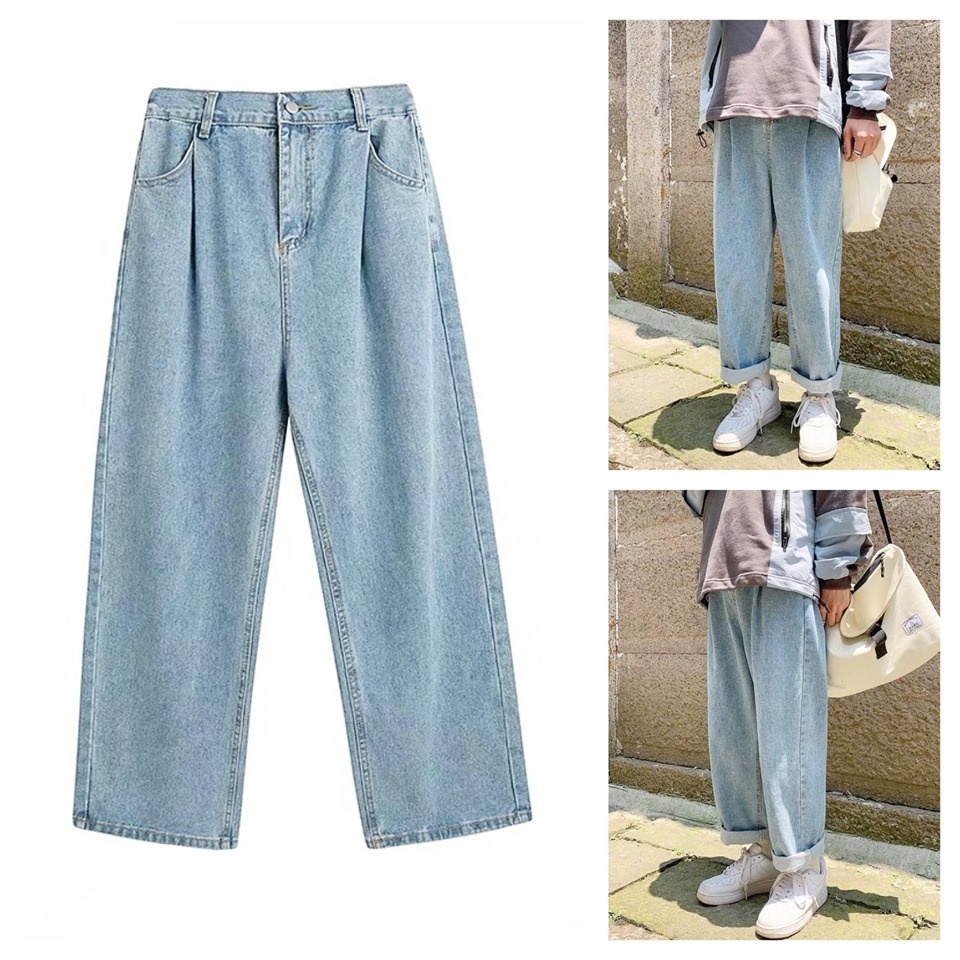 Quần Jean Nam - Quần  Baggy Nam Form Rộng - HotBoy Hàn Quốc
