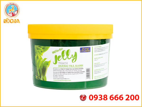 Thạch Thủy Tinh Hùng Chương Hương Trái Cây 2.2KG Nhiều Hương Vị - Topping tuyệt hảo