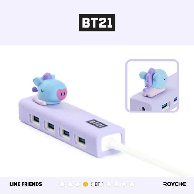 BT21-Ổ CHIA USB HUB BT21 CHÍNH HÃNG ROYCHE