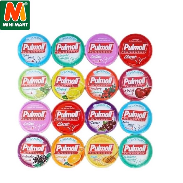 [HCM][Siêu Hot] Kẹo Pulmoll Đức Tăng Cường Đề Kháng Hỗ Trợ Giảm Ho Loại To 50gr Có Đủ Vị Shop Giao Ngẫu Nhiên