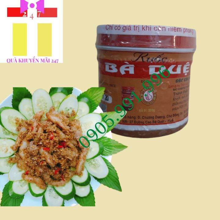 Mắm ruốc Bà Duệ HỦ NHỎ 200g chuẩn vị bún bò Huế- Quà khuyến mãi 247