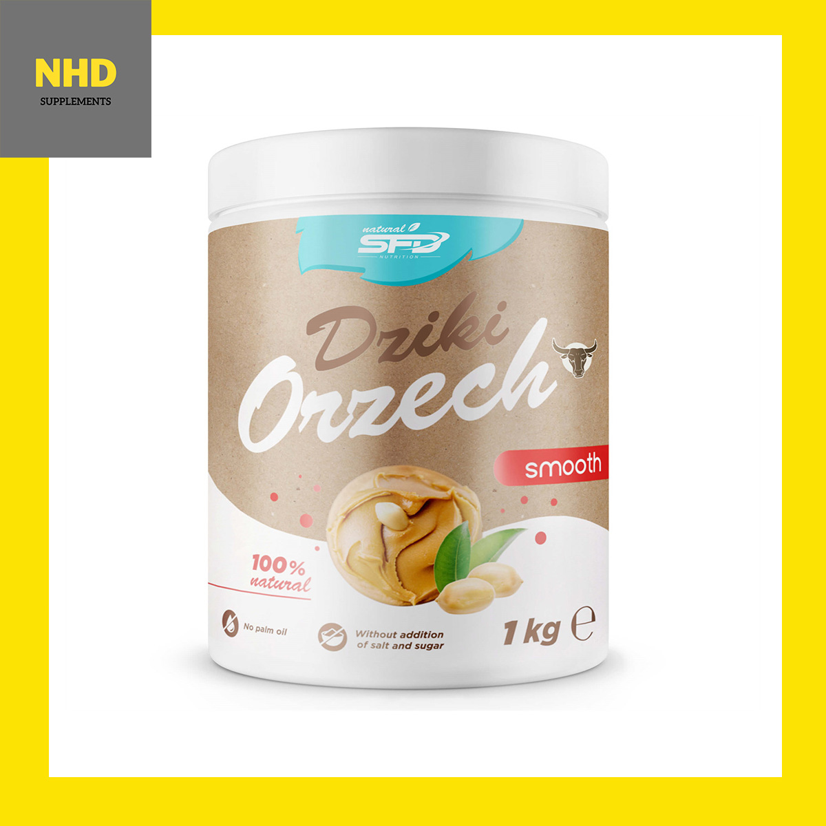 SFD NUTRITION DZIKI ORZECH 1KG Bơ đậu phộng từ Ba Lan