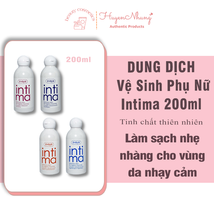 Dung dịch vệ sinh phụ nữ intima 200ml