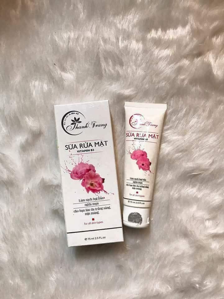Chính hãng - sữa rửa mặt vitamin b3 thanh trang