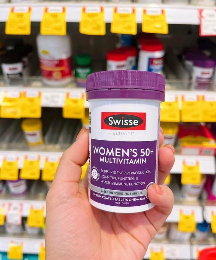Swisse Women's Ultivite Multivitamin 50+ Vitamin tổng hợp tăng đề kháng cho nữ