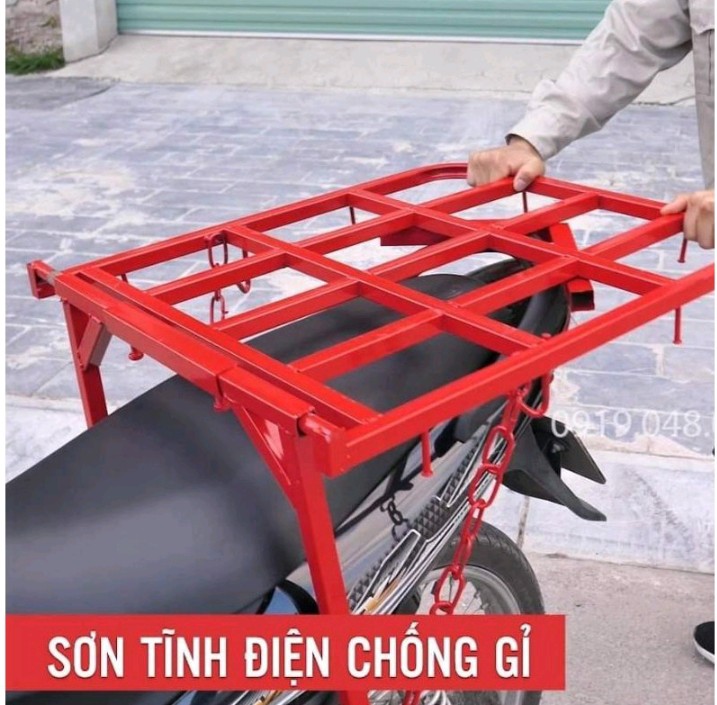 Giá chở hàng đa năng - Giá xe máy chở hàng đa năng - Giá xe Dream loại 1 dày cao cấp