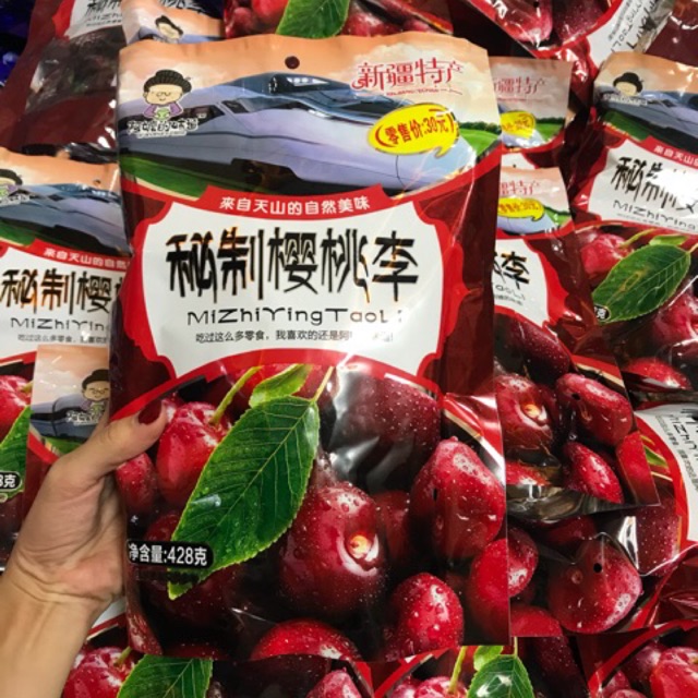 [Cực ngon - Sale] 1 gói Ô Mai ( Xí Muội) Cherry 408g chua chua ngọt ngọt, ăn là nghiền
