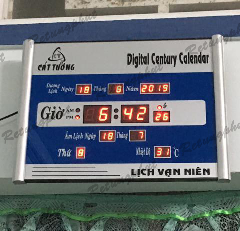 Đồng hồ Lịch Vạn Niên Treo Tường 3A