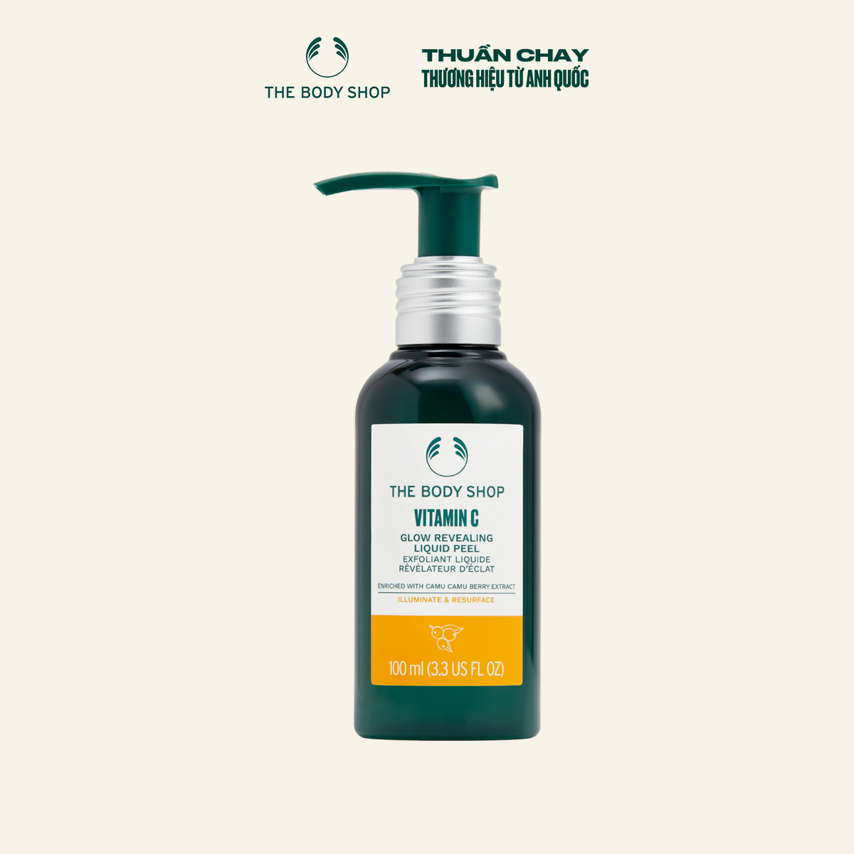 Tẩy Tế Bào Chết Da Mặt Vitamin C Glow Boosting Moisturiser 50ML The Body Shop