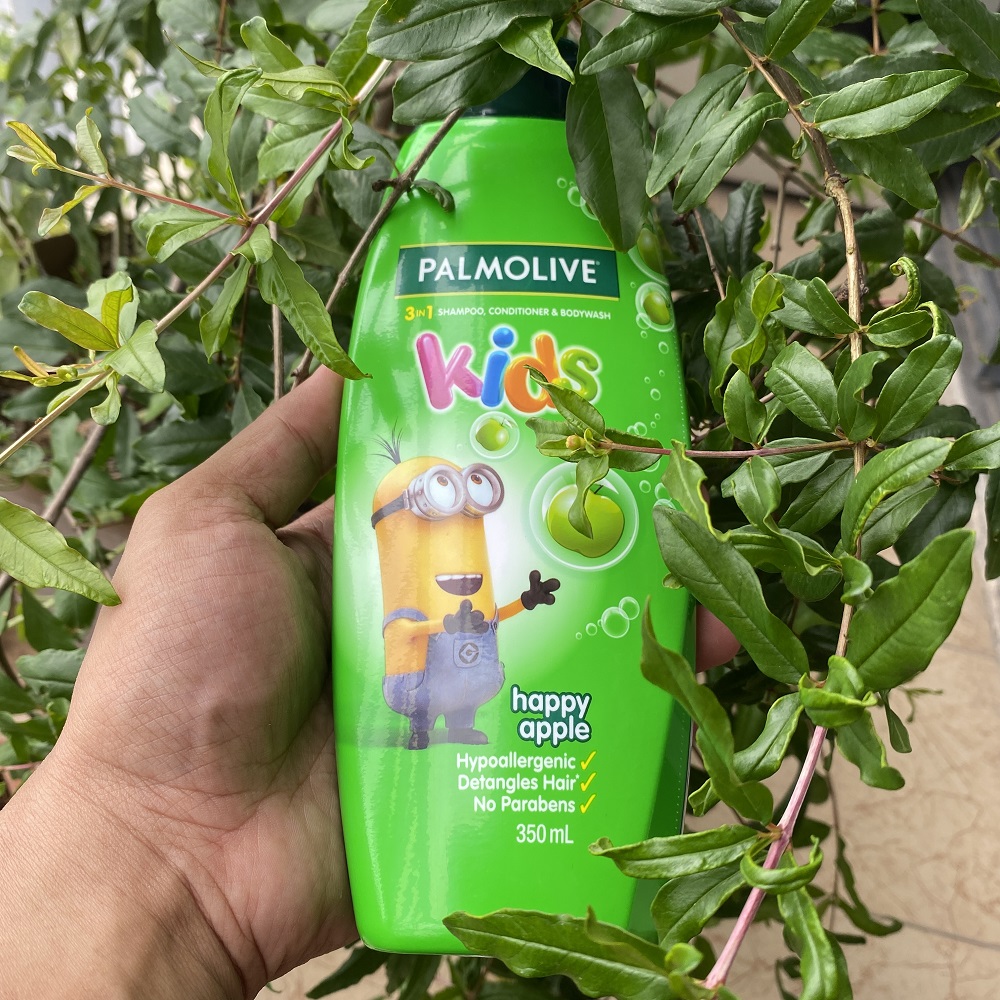 Hàng Úc Dầu gội dầu xả sữa tắm hương táo 3 trong 1 cho trẻ Palmolive Kids