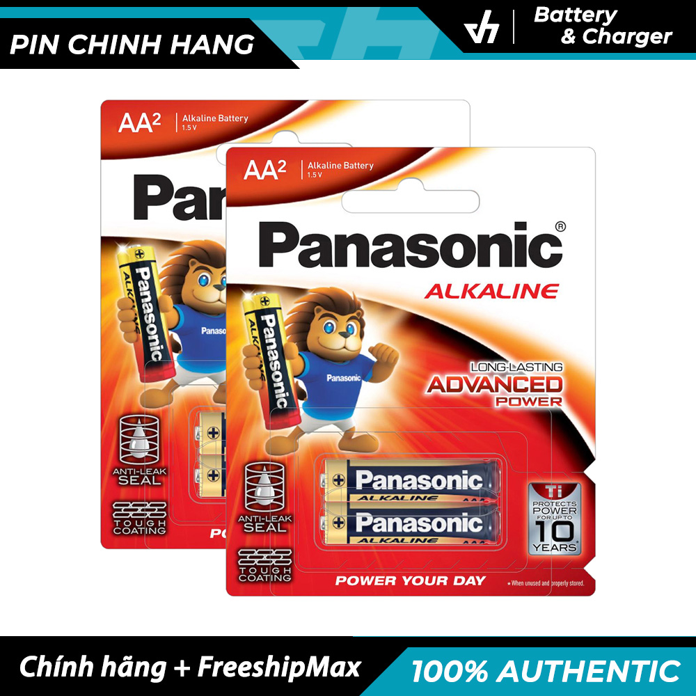 4 pin AA Alkaline Panasonic LR6T - Pin kiềm pin tiểu chống chảy dung lượng lớn