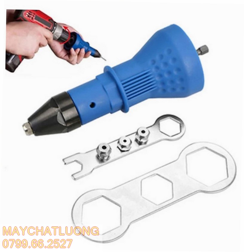 ĐẦU RÚT ĐINH TÁN RIVE GẮN MÁY KHOAN